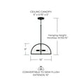 thumbnail image 4 of Capital Lighting 248841BN Lawson 4 Light 15" Wide Semi-Flush Ceiling Fixture - Nickel, 4 of 7