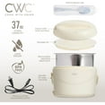 thumbnail image 3 of COOK WITH COLOR Round Electric Lunch Box Portable Food Warmer, 1.1L Capacity, Cream, 3 of 5