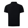 thumbnail image 4 of Chiccall Mens Knit Textured Shirts Slim Fit Short Sleeve Collared Button Down Summer Shirts Stylish Black, 4 of 5