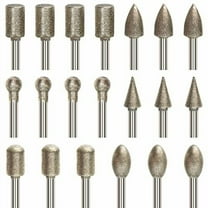 Diamond Drill Grinding Bit Set, Stone Carving Rotary Tools Polishing Kits Diamond-Coated with 1/8-inch Shank Universal Fitment for Stone Glass Ceramics$$Tools & Hardware Other