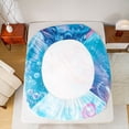 thumbnail image 5 of Homewish Pink Sea Turtle Full Size Sheets for Kid, Dreamy Groovy Flower Bed Sheets, Blue Ocean Theme Sheet Sets, Luxury Bedroom Decor, 4 Pieces, 5 of 7