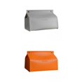 thumbnail image 1 of Soportes Para Caja de pañuelos Baoblaze Cubierta de papel de seda Gris Y Naranja, 1 of 8