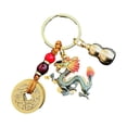 thumbnail image 1 of Polished Keychain Dragon Keychain Polished Long-lasting Decorative Faucet Design Exquisite Key Holder for Good Luck Fade-resistant Comfortable Touch, 1 of 8