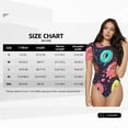 thumbnail image 5 of KLL Women 's Crew Neck Bodysuit Jumpsuits Donuts1 Print Short onesies Stretch T Shirts, 5 of 7