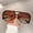 Leopard Print Frame Gradually Dried, variant on 2026 New Vintage Fashion Round Face Slimming Sunglasses with Leopard Print Frame, Unisex