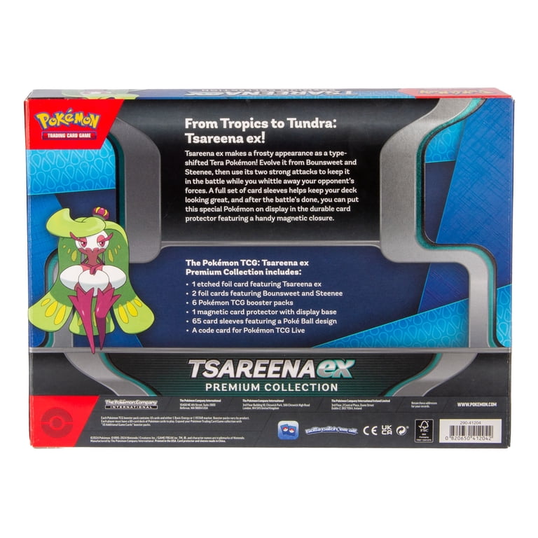 Pokmon Tsareena Box, includes TCG cards, collectible box for fans and  players - Walmart.com