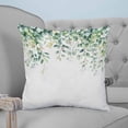 thumbnail image 4 of Eucalyptus Leaves 20x20 Pillow Covers Set of 2, Spring Summer Watercolor Botanical Throw Pillow Covers Decorative Couch Cushion Case, Microfiber Square Pillowcases for Bedroom Car Living Room, 4 of 7