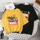 thumbnail image 3 of Cartoon Marvel printing short sleeve t-shirt for womenpangjing, 3 of 4