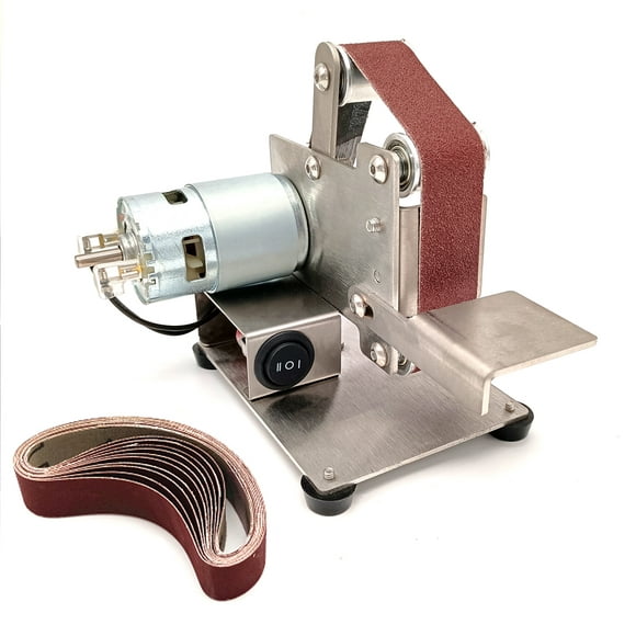 Arealer Multifunctional Grinder Mini Electric Belt Sander DIY Polishing Grinding Machine Cutter Edges Sharpener