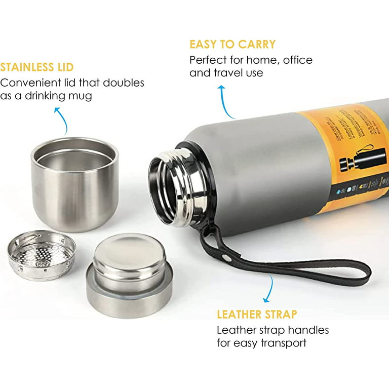 Insulated Thermos with 2 Cups