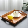 thumbnail image 4 of SPRING PARK Rectangular Wooden Tea Tray Serving Table Plate Snacks Food Storage Dish Tray, 4 of 6