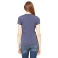thumbnail image 2 of The Bella + Canvas T-Shirt pour Femmes Favorite - Bleu Marine Chiné - TG, 2 of 3
