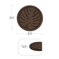 thumbnail image 4 of TierraVerde 4 Pack 18" x 18" Tropical Leaf Decorative Stepping Stones, Brown, 4 of 6