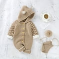 thumbnail image 3 of Fjofpr Baby Girl Clothes Newborn Baby Boy Clothes Clearance Baby Boy Clothes Clearance Baby Winter Clothes Newborn Baby Girls Boys Winter Warm Knit Outwear Sweater Hooded Romper Jumpsuit（0-24M）, 3 of 9