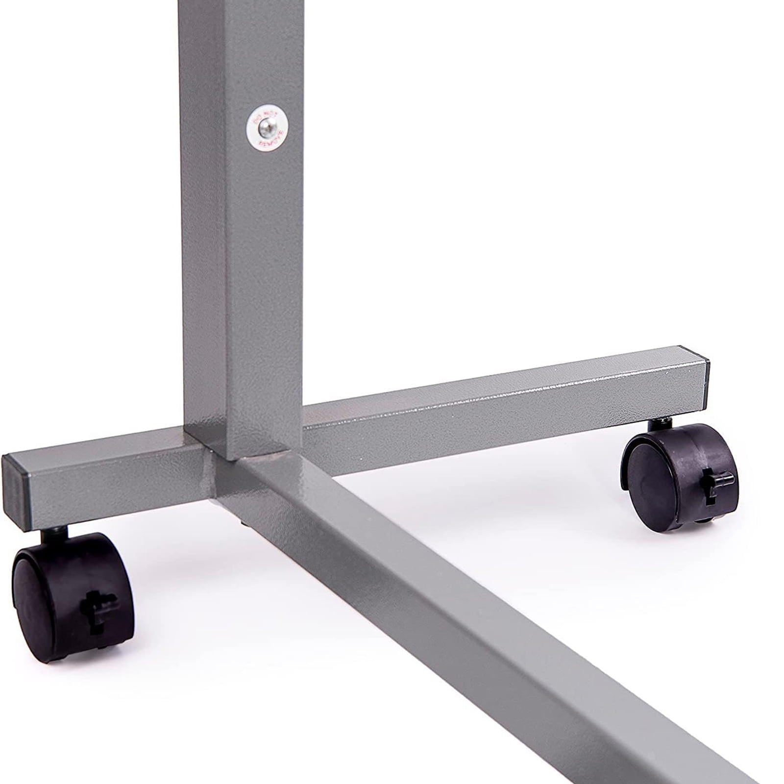 SUGIFT Adjustable Lap Desk with Wheels for Home Office, White