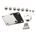 thumbnail image 4 of Colcolo Guitar Neck Plate Set Electric Guitar Hardware Set for Electric Guitars Bass Argent, 4 of 8