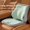Gray And Green Color Matching, variant on 2 Pack Memory Foam Seat & Lumbar Support Cushion, Sedentary Waist Back Pad, Driver Booster Cushion for Car and Office Chairs