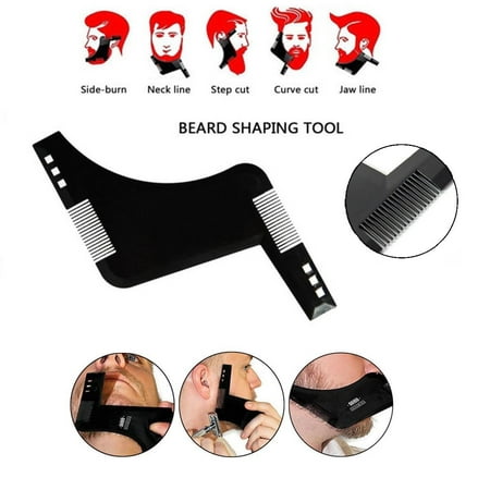 1-10pcs Beard Shaping Tool Styling Template Shaper Stencil Symmetry Trimming Face