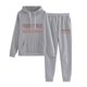 thumbnail image 1 of Gibobby Conjunto de sudadera y pantalones Conjunto de dos piezas de pantalones suéter casual con estampado de inglesas para mujer(Gris,M), 1 of 2