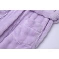 thumbnail image 6 of Kids Hooded Fleece Robe Plush Bubble Flannel Bathrobe Soft Warm Lightweight Bathrobe with Belt & Pockets for Boys Girls 4-15 Years, 6 of 8
