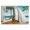 Beach Resort Ocean, variant on Stupell Industries Coastal Beach Resort Sea Landscape Canvas Art, 20 x 16, by Jacob Reed