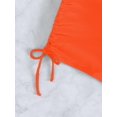 thumbnail image 4 of Women's V Cross High Waisted Swim Shorts Ruched Side Tie Boy Shorts Swimsuit Bottoms with Liner, 4 of 6