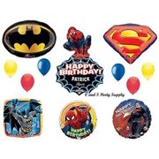 SUPERHEROES---SPIDER-MAN, SUPERMAN & BATMAN Birthday Party Mylar BalloonS Decorations Supplies by Anagram by Anagram