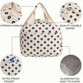 thumbnail image 5 of Deago Lunch Bag for Women Cute Corduroy Lunch Tote Bags Reusable Insulated Lunch Box Large Capacity Cooler for Work Picnic Travel (Black), 5 of 9