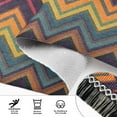 thumbnail image 6 of Yayeee Runner Rug for Bedroom 2'x6' Machine Washable Hallway Non Slip Mat, Brown Geometric, 6 of 8