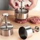 thumbnail image 3 of Prensa para hamburguesas, genérica, de acero inoxidable para hamburguesas caseras XXL, 3 of 9