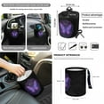 thumbnail image 4 of Renewold Butterfly Boho Mandala Flower Front Car Seat Cover Set with Steering Wheel Seat Belt Pads Center Console Pad Trash Bin Phone Holder Rearview Mirror Cover Cup Holder Key Chain, Pack of 12, 4 of 7