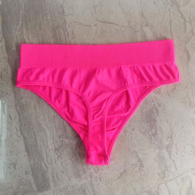 Womens High Waisted Bikini Underwear Smooth Hipster Underwear Breathable Ladies