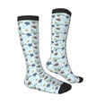 thumbnail image 4 of Lsque Turtle Printed Crew Socks Men's Women's LightWeight Thin Casual Calf Socks ,Knee High Socks,Cotton Socks, 4 of 9