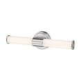 thumbnail image 5 of Trumann 18 in. 1-Light Brushed Nickel LED Vanity Light with White Shade, 5 of 5