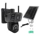 thumbnail image 2 of Cámara De Seguridad De Doble Lente De 8MP Con Seguimiento Automático, Conectividad 4G, Batería Solar, IP66 Resistente A La Intemperie, No Se Necesita WiFi Para El Uso De Al Aire, 2 of 7