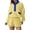light yellow, variant on Long Sleeve Women 2 Pieces Sweatsuit Half Button Sweatshirt and Shorts Sets Outfit
