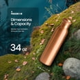 thumbnail image 4 of Botella de agua Moscow-Mix Pure Copper, 1 L, ayurvédica, 100% cobre, 4 of 9