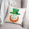 thumbnail image 3 of Creative Products Happy St. Patrick's Day Leprechaun 18 x 18 Spun Poly Pillow, 3 of 3
