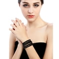 thumbnail image 4 of Cryshimmer 5 Pcs Black Faux Pearl Bracelet Set for Women Beaded Stretch Strand Bracelets for Bridesmaid,Bridal,Party Jewelry, 4 of 4