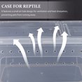 thumbnail image 4 of SHISUYAN 1pc Plastic Transparent Reptile Box for Spider Scorpion Gecko Insect Snake Tortoise (White), 4 of 9