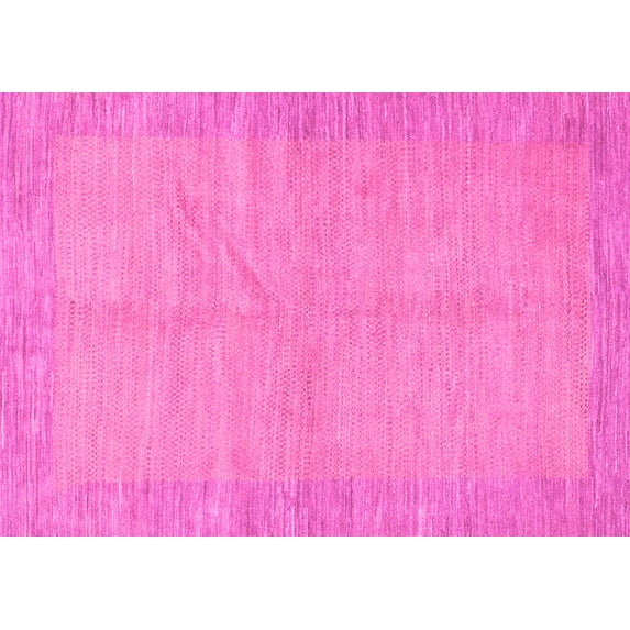Ahgly Company Indoor Rectangle Abstract Pink Modern Area Rugs, 4' x 6'