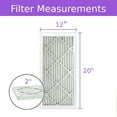thumbnail image 2 of 12x20x2, Purolator DMK80 Extended Surface Pleated Air Filter, Mechanical MERV 8, (6 Pack), 2 of 6
