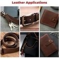 thumbnail image 5 of ELW 9-10 oz 2-2.4mm Bourbon Brown Straps, Belts, Strips 3" Wide X 72" Length 7.6cm x 1.83m Full Grain Leather Crazy Horse Belt Heavy DIY Craft, Pet Collars, Blanks, Accessory, Jewelry, Wrapping, 5 of 8