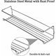 thumbnail image 4 of DECKON Juego de 4 estantes de especias de metal montados en la pared, estante de especias de cocina autoadhesivo sin taladrar, soporte de especias ideal para armario, pared, nevera, almacenamiento de especias, 29x6x6,5 cm, plateado Kuyhfg Bienvenido a Kuyhfg, 4 of 5