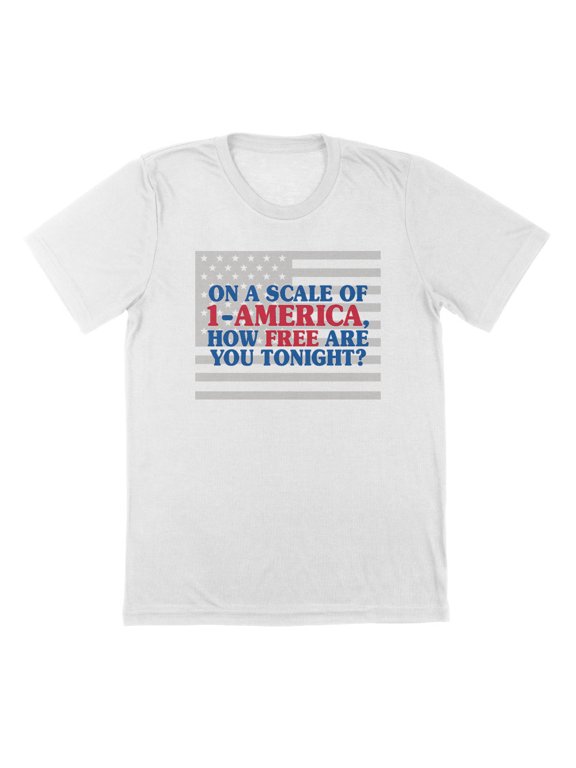 Scale America Americana Graphic White Mens T-Shirt