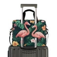 thumbnail image 2 of FORMRS 16" Laptop Sleeve Bag Carrying Case with Handle Travel Shoulder Briefcase, Flamingo Leaves Pattern, 2 of 8
