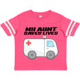 thumbnail image 3 of Inktastic My Aunt Saves Lives- Ambulance Boys or Girls Toddler T-Shirt, 3 of 5