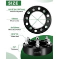 thumbnail image 2 of 6x5.5 to 6x135 Wheel Spacers for Silverado Tahoe Suburban Yukon Sierra, 1.5 Inch 6x139.7 to 6x135 Wheel Adapters 108mm Center core with M14x1.5 Studs, 2 of 8