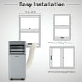 thumbnail image 6 of Canddidliike 8000 BTU 3-in-1 Air Cooler with Dehumidifier and Fan Mode-Gray, Room Air Conditioner with Remote Control,Dehumidifier, 6 of 12
