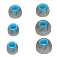 thumbnail image 4 of 6 tapones de silicona para auriculares, suaves y con aislamiento de ruido, de 3 tamaños, para orificios de sonido de 4,5 a 6,5 mm, color gris y azul., 4 of 14